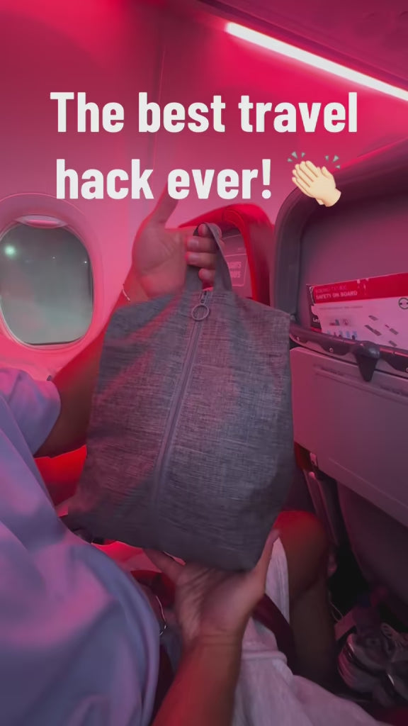 The Viral Travel Snack Bag 🍿✈️ Not only for shoes!